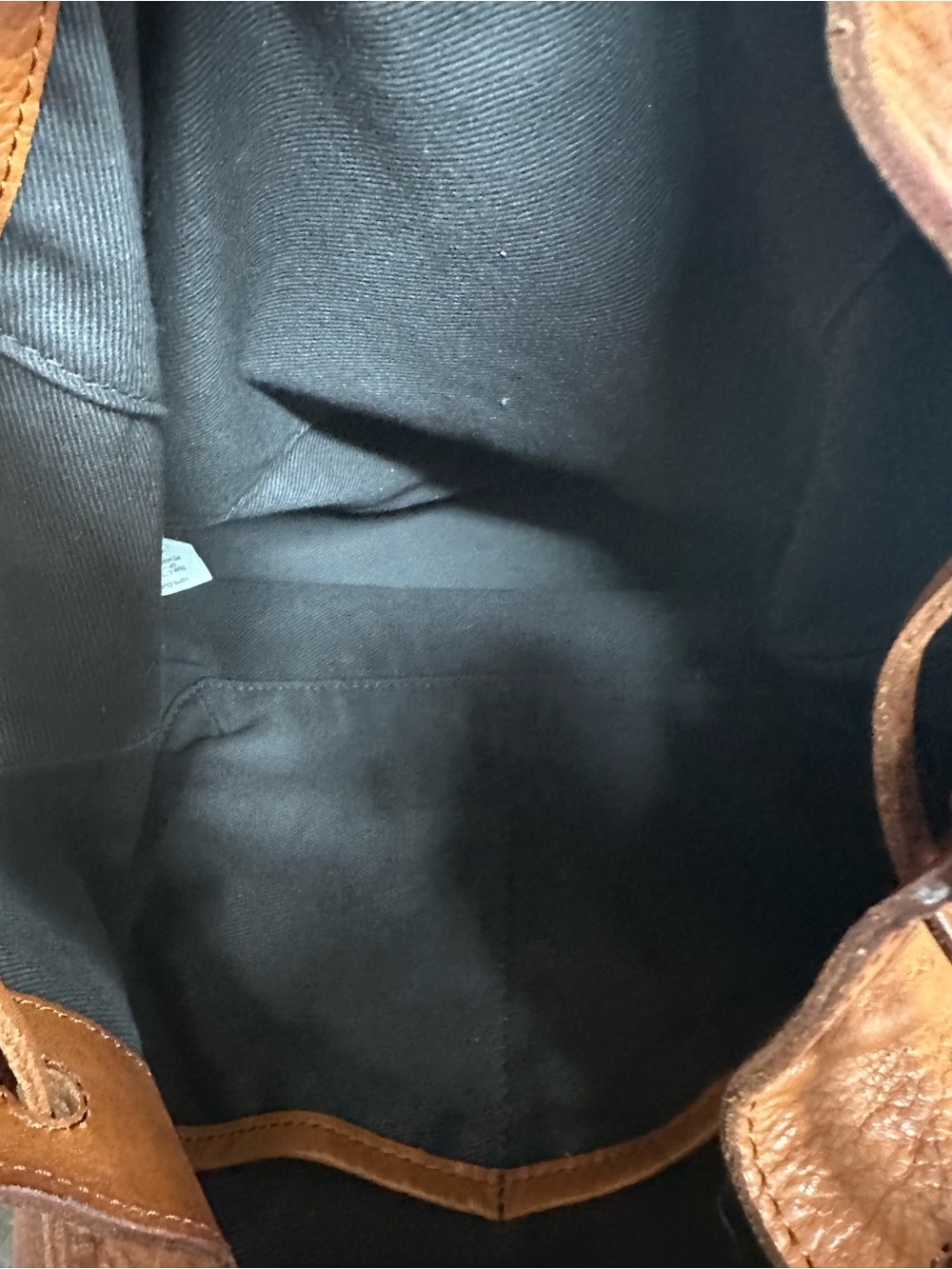 Madewell Brown Leather Drawstring Bucket Bag - Picture 11 of 11